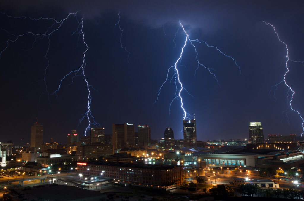 Electric moment from my balcony in Nashville