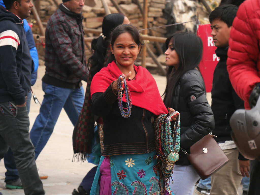 Peddler in Kathmandu Nepal