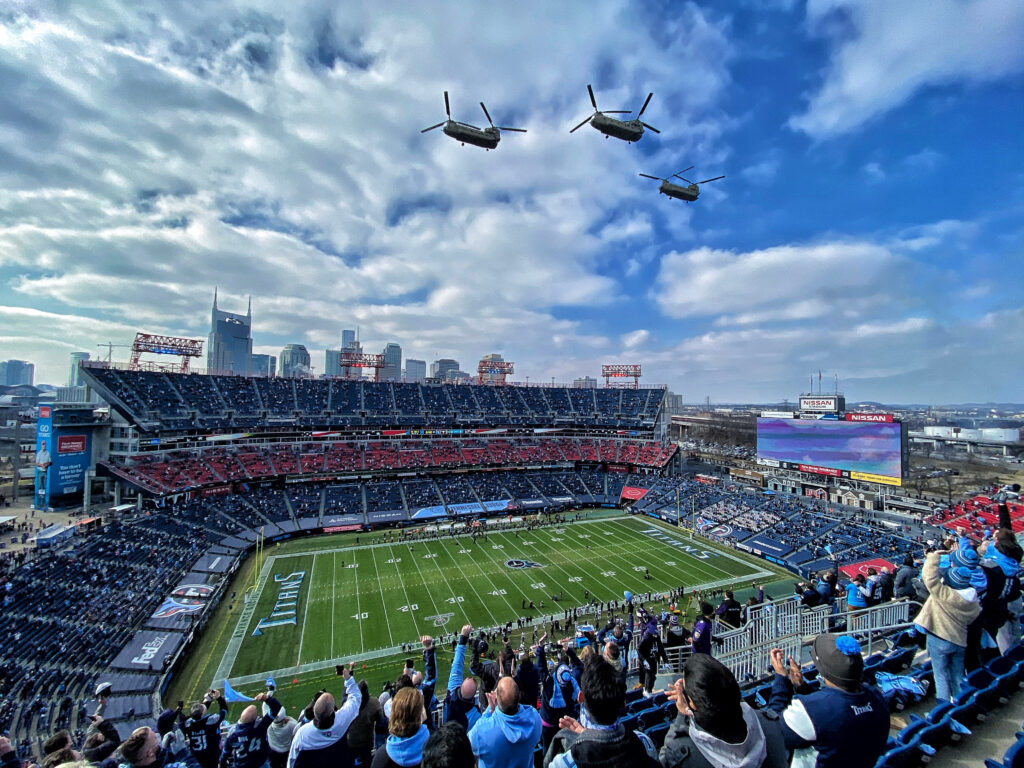 Titans game in Nashville