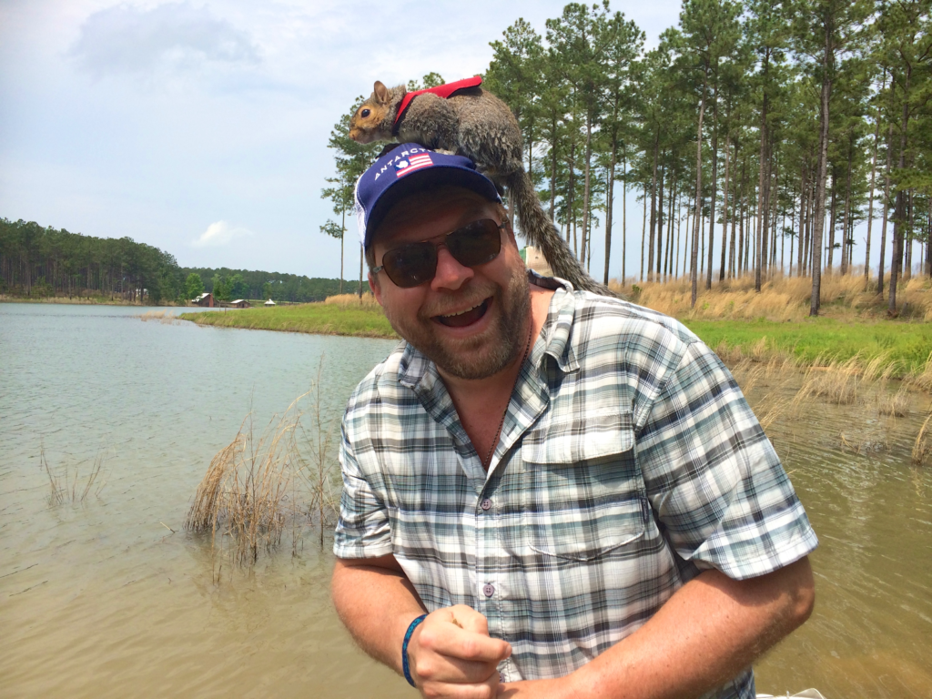 Twiggy the Waterskiing Squirrel BP Riverbank shoot